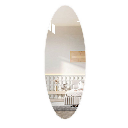 Frameless Oval Full-Length Mirror