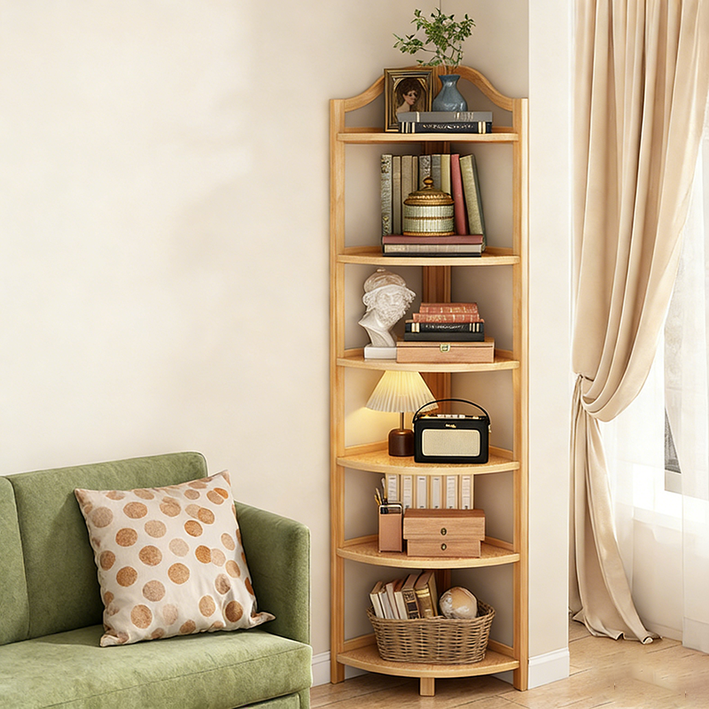 Bamboo Corner Shelf