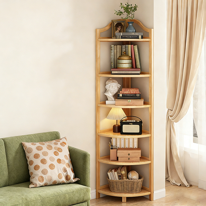 Bamboo Corner Shelf