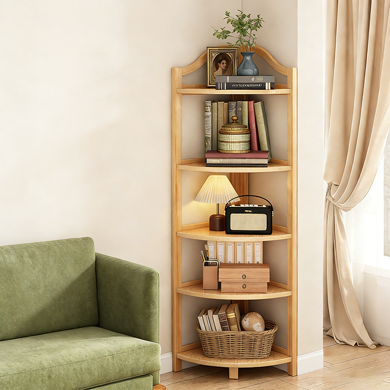 Bamboo Corner Shelf