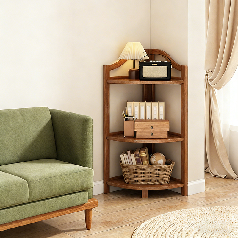Bamboo Corner Shelf