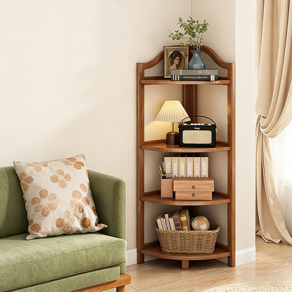 Bamboo Corner Shelf