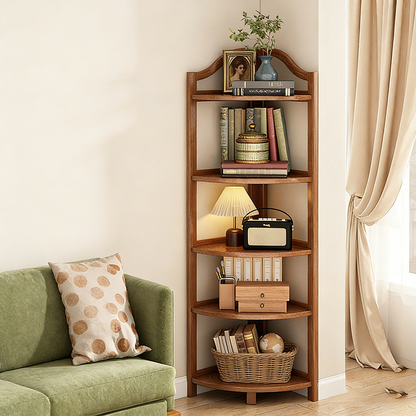 Bamboo Corner Shelf