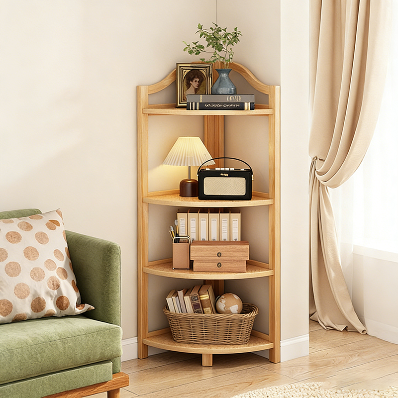 Bamboo Corner Shelf