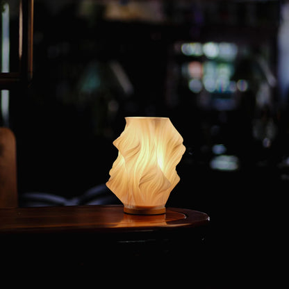 Pleated Shade USB Table Lamp