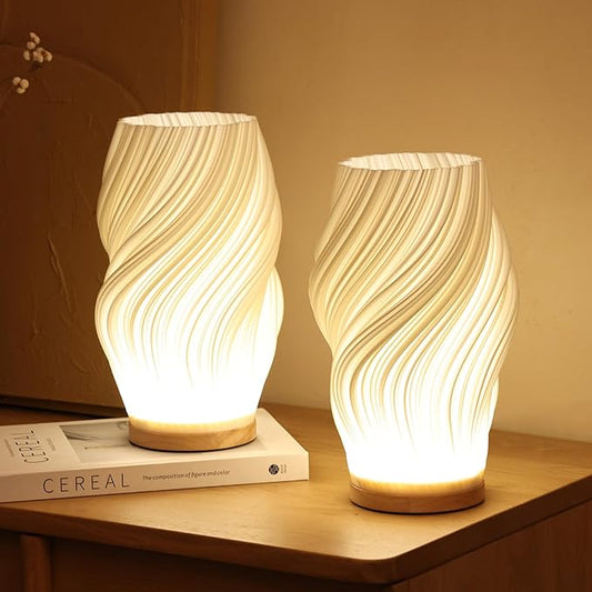 Pleated Shade USB Table Lamp