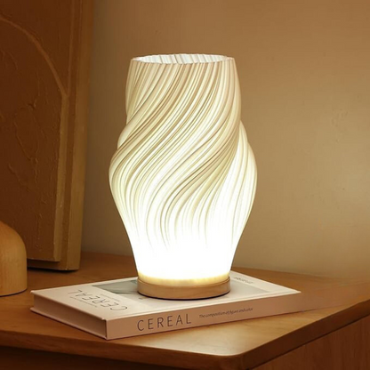 Pleated Shade USB Table Lamp
