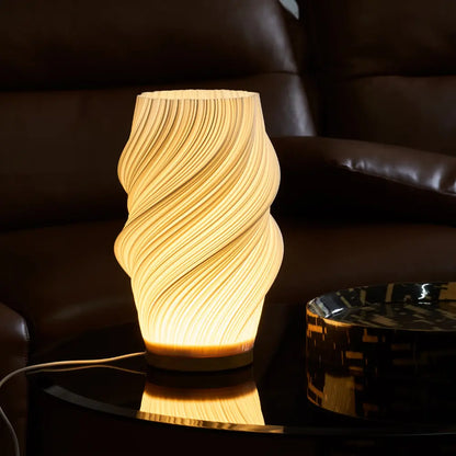 Pleated Shade USB Table Lamp