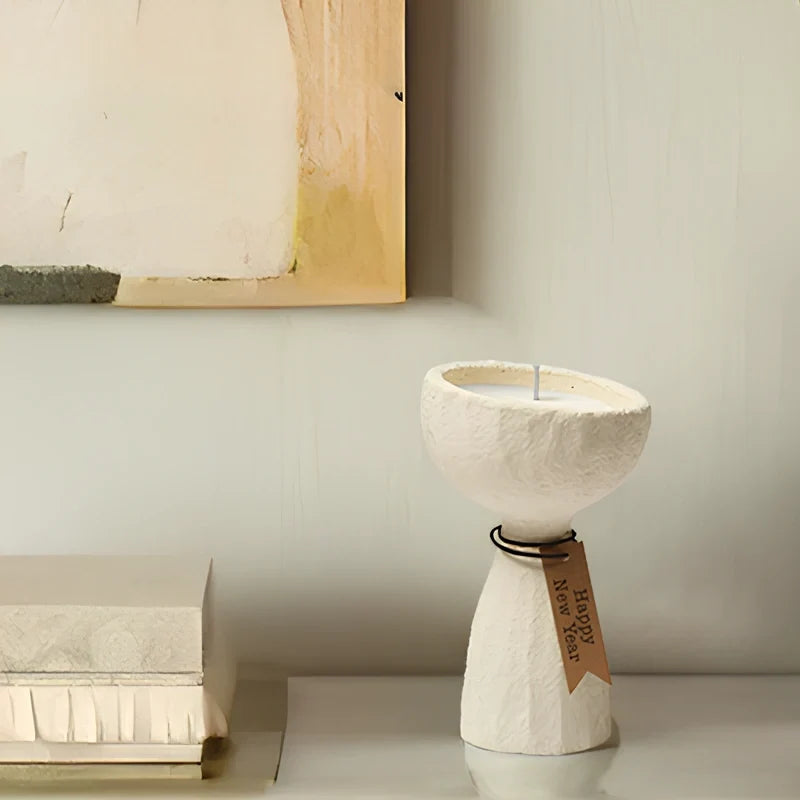 Cement Candle Holder