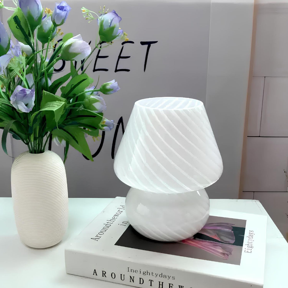 Hand-Blown Glass Table Lamp